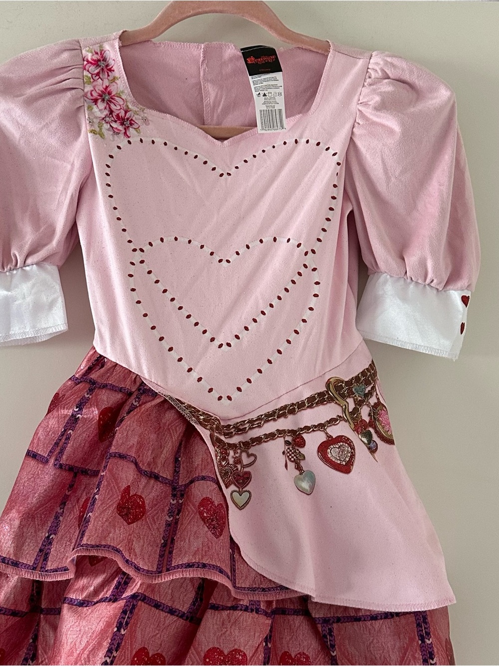 Disney Descendants: The Rise of Red Bridget Pink Heart Girls Costume    SZ 4-6X - Picture 3 of 5
